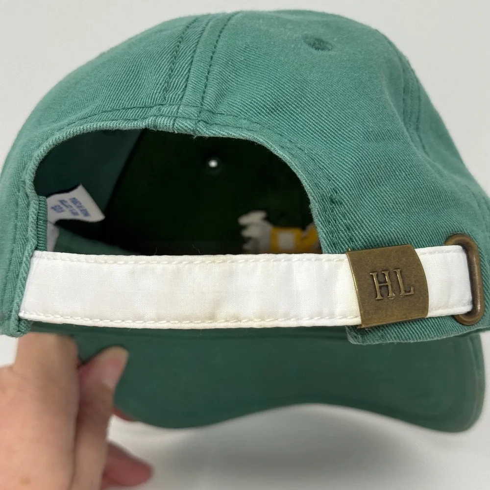 Harding Lane Kids Green Needlepoint Excavator Construction Baseball Hat Cap